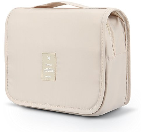 Makeup Bag,Mossio Unisex Multifunction Bottles Grooming Shampoo Travel Case TSA Approved Beige