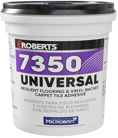 ROBERTS 7350-1 Flooring Adhesive, 1 Gallon, Off White