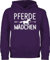 Kinder Hoodie Jungen - Pferd - Pferde Mädchen - Pferdemädchen - 140 (9/11 Jahre) - Lila - pferdepulli pferdepullover reiten fjordis pullover pferdepullies reithoodies pferdeliebhaber ich geh pulli