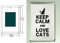 Giftme KEEP CALM AND LOVE CATS Sentimental Keepsake Birthday Memories Fridge Magnet.