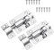 Lpraer 2 Inch Door Lock Bolt, 2 Pack Slide Latch Lock with Screws, Stainless Steel Barrel Bolt Lock Gate Lock for Bathroom Toilet Shed Door Garage Cabinet Fence, Silver