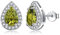 MASOP Ohrstecker Silber 925, Geburtsstein Ohrringe Peridot Silber für Frauen Damen Mädchen Schmuck Geschenke zum Geburtstag August