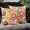 2er Set Draußen Kissenbezüge, alle Wetter Dekorative Kissen Etui Kissenbezug Wasserdicht 45 x 45 cm, für Sofa Couch Terrassenmöbel Dekoration - Die pfauen