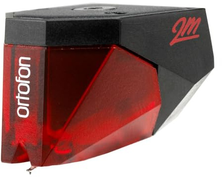 Ortofon 2M Red - all-purpose Moving Magnet Cartridge with a tipped Elliptical diamond and split pole pins with a copper wire, red