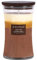 Aroma Naturals Candele profumate a 3 strati, Candela di soia con clessidra, Brucia fino a 100 ore, Cera di soia naturale, Coperchio in legno, 21,52 once (Sale & Caramello)