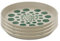 Koziol CONNECT PLATE MONSTERA DOTS 205 mm kleiner Teller 4er Set nature desert sand 1453700
