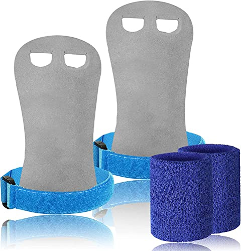LOVMEAD Sporthandschuhe für Reckhandschuhe Kinder Schützt Hand Handfläche mit Armbändern Paar, Stangengriffe Handflächenschutz Handgelenkstütze für Kettlebells Sport Workout Übung Sportlich