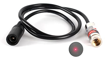 Red line Laser Module, Industrial Laser Module, Adjustable Focus, line Length 19.7″ DC Plug Diameter (point-1pack)