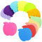 Sticky Notes, 600 Sheets Apple Shape Super Sticky Notes Pad, Self-Stick Note Pads, Message Note Refrigerator Sticky Notes for Office Home School Meeting (12 Colors 70x70mm)