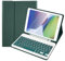 SOPPY Custodia Italiana Tastiera per iPad 9a/ 8a/ 7a Generazione/iPad Pro/Air 3a 10.5, Wireless Tastiera Staccabile, con Slot per Penna Stilo, Layout Italian - Verde Scuro