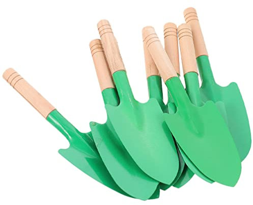 Yardwe 8 Pièces Truelle De Jardin Petites Pelles De Jardinage Pelle À Main De Jardin en Métal Bêche De Jardinage avec Manche en Bois pour Agriculteur Plantation De Creuser Le