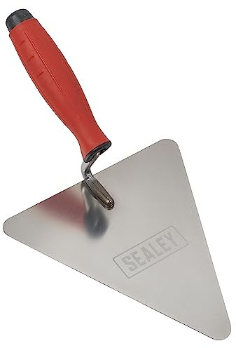 Sealey T1205 - Paleta triangular de acero inoxidable (mango de goma, 180 mm)