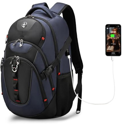 Swissdigital Design Travel Laptop Backpack for Men with USB SD803-12