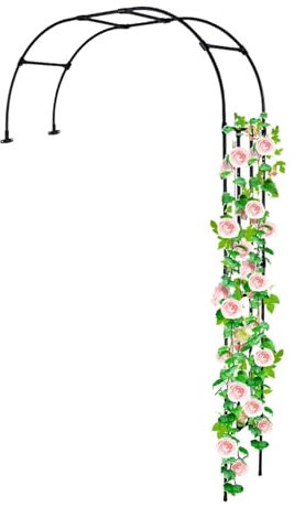 Celosias para Terraza Exterior, ArcoPara Rosales Trepadores, ArcoDe Jardín Árbol Tubular Resistente, Fácil De Montar Soporte De ArcoDe Metal, Ligero Arcos De Flores para Interior/Césped/Boda