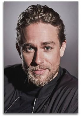 Schauspieler-Poster, Charlie Hunnam, dekoratives Gemälde, Leinwand, Wandposter und Kunstdruck, modernes Familienschlafzimmer-Dekor-Poster, 40 x 60 cm