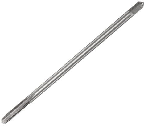 sourcing map Rosca métrica M4 x 0,7 H2 mano izquierda 100 mm extra larga recta flauta tornillo fresadora grifos roscado herramienta de reparación