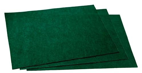 Minerva Hojas autoadhesivas de fieltro de 22,8 x 30,5 cm, color verde acebo
