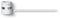 Shure WL184MW/S-TQG LAVALIER MICROPHONE, SUPERCARD, WHITE 1 cm Condenser Lavalier, White, Supercardioid, TA4F Termination Pouch, Tie Clip, Snap-Fit Windscreen