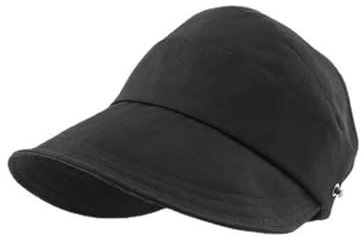 BUDUBIBI Summer Sonnenhut Damen Pferdeschwanz Baseballkappe, Outdoor Hohles Leeres Oberteil Visor Cap Einstellbar Sonnenhut Pferdeschwanz Cap (Schwarz)