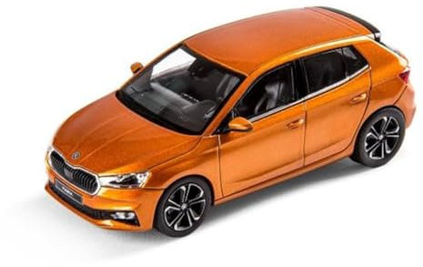 Skoda 6VA099300A2Z Modellauto Fabia A07 Miniatur, Maßstab 1:43, orange