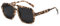 JCTAIFOO Retro Sonnenbrille für Herren Damen Klassische 70er Vintage Rechteckige Oversized Quadratisch Sonnenbrille (Hawksbill/Dunkelgrau)