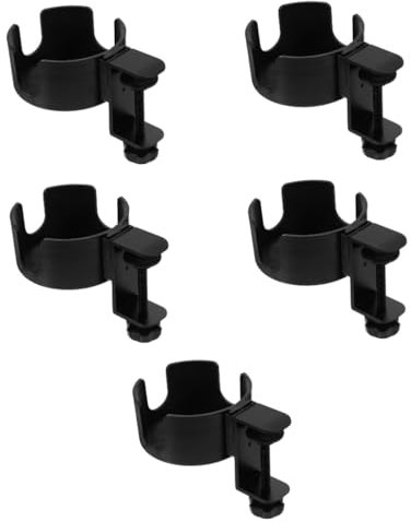 PRETYZOOM 5 Uds Soporte para Vasos De Escritorio Mesa De Oficina Soporte para Vasos De Agua Soporte De Fijación para Vasos Portavasos De Escritorio Abrazadera para Portavasos De Baño