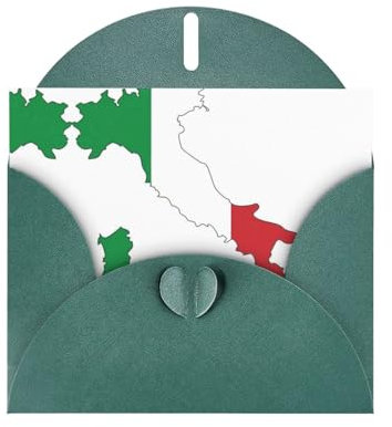 LXqlSS Italienische Flagge, verschiedene Geburtstagskarten, Umschläge, Perlpapier, perfekte Grußkarten, Sortimentsmänner