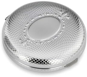 Pillendose rund Filigran 3 Fächer 6x2 cm Premium Silber Plated edel versilbert