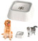 HJYDGJ Gamelle à eau pour chien - 1,3 l - Anti-éclaboussures - Anti-éclaboussures - Anti-fuite - Sans bavure - Blanc