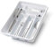 AC - Cubertero para la cocina - Fabricado en Plástico - Recipiente para ordenación y almacenamiento de cubertería - 40 x 30 x 7 cm - Blanco