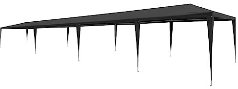 Furniture Select-Tente de réception en polyéthylène Anthracite 3 x 12 m