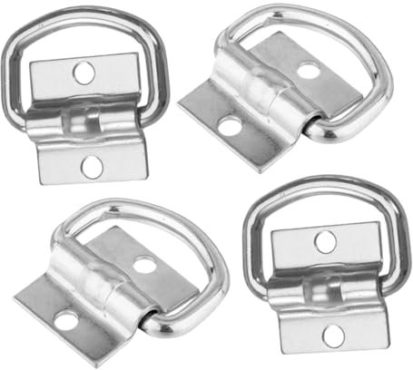 Ciieeo 4 Stück Ladungssicherungsringe Aus Hochfestem Material Robuste D-Ring Zurrösen Für LKW Und Anhänger Vielseitig Einsetzbar Im Transport Und Lagerhaltung