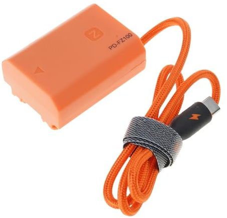 Eingang 9V 12V Typ C Zur FZ100-Dummy Batterie Für A7III A7C DSLR Kameras Für Live Streaming Und Filmen. Typ C Batterie