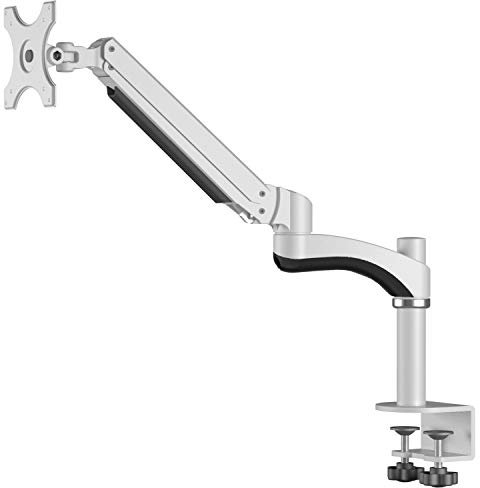 Allcam GSA12S Gas-powered LCD Monitor Arm Stand w/vesa bracket & desk mount clamp for 15-27 Screens : Tilt 180°, swivel & rotate 360°
