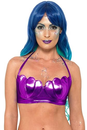 Smiffys Meerjungfrau Muschelbikini BH-Top, Lila