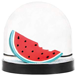 &Klevering Witzige Schüttelkugel Schneekugel hochwertig mit Wassermelone 8 x Ø 8.5 cm