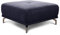 CAVADORE XXL-Hocker Carly / Fußbank fürs Wohnzimmer / Polsterhocker passend zum Ecksofa Carly, 91 x 45 x 91, Webstoff blau