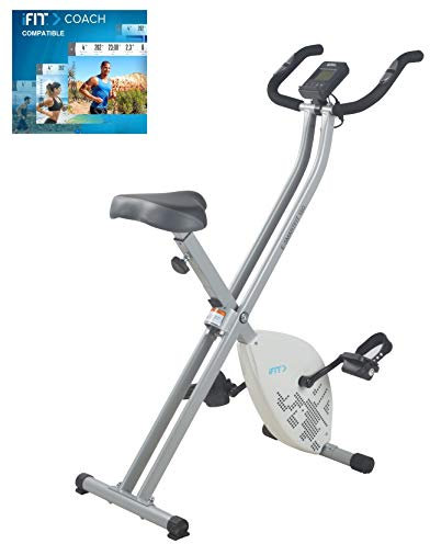 CADENCE Unisex E-SMARTFIT 150 Heimtrainer, zusammenklappbar, Weiß und Silber - inklusive einjähriger iFIT-Mitgliedschaft