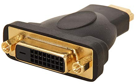 StarTech.com HDMI Male to DVI Female - HDMI to DVI-D Adapter - Bi-Directional - DVI to HDMI (HDMIDVIMF), Black
