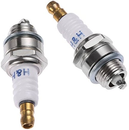 bowarepro L7T Zündkerze für 2-Takt Rasentrimmer, Kettensäge, Rasenmäher, Heckenschere, 2 Stück