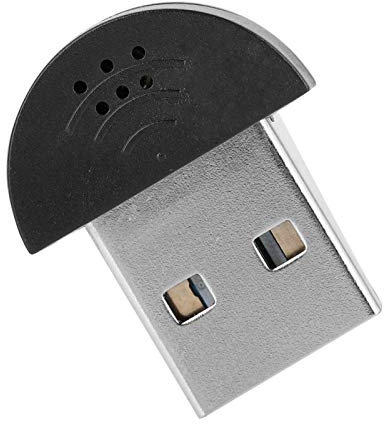KIKYO Mini Microphone USB, Microphone USB réduction du Bruit Haute fidélité Haute sensibilité pour Le Chat sur PC, l'enregistrement, Youtube, etc.(Black)
