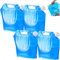 OUOQI 4 Pièces Sac d'eau Pliable Eau,10l + 10l Bidon d'eau Poche d'eau Portable,Eau Potable Conteneur pour Camping Randonnée Pique-Nique, Barbecue