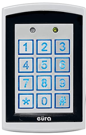 Codeschloss Zugangskontrolle Tastatur Eura Ac-20C7-2 Ausgänge, RFID, Wasserdicht, Hintergrundbeleuchtung