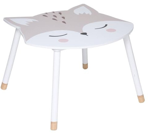 Atmosphera - Table Enfant Renard - Blanc - Bois