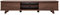 Miliboo Meuble TV Vintage Bois foncé Noyer 2 Portes L180 cm Fifties
