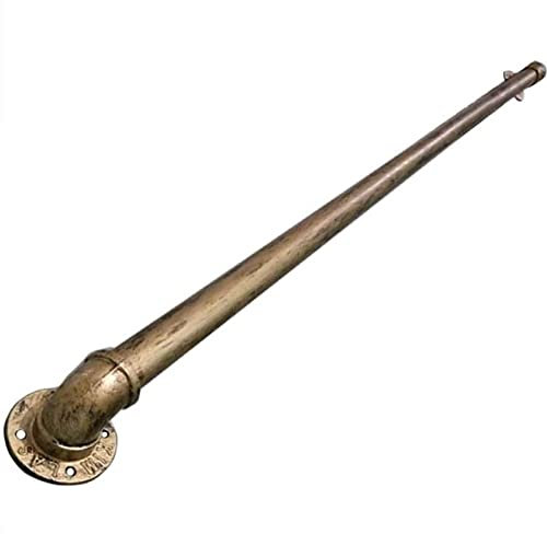 Whnoorher Handlauf für Treppen, rustikales Messing, Handläufe für Treppen, Badezimmer, Korridor, Handläufe, Geländer mit Wandhalterungen, Treppengeländer-Set (Size : 120cm)