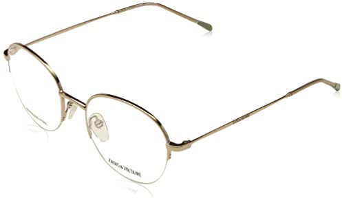 ZADIG&VOLTAIRE VZV326 Brille, Shiny Red Gold, 49 für Damen, Shiny Red Gold