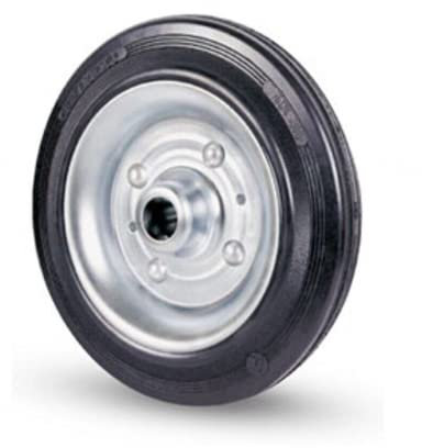 Mondo Viro Ruota in gomma sciolta con nucleo in lamiera ruote per carrello portapacchi e carrellino (Ø 150 x 40 mm)