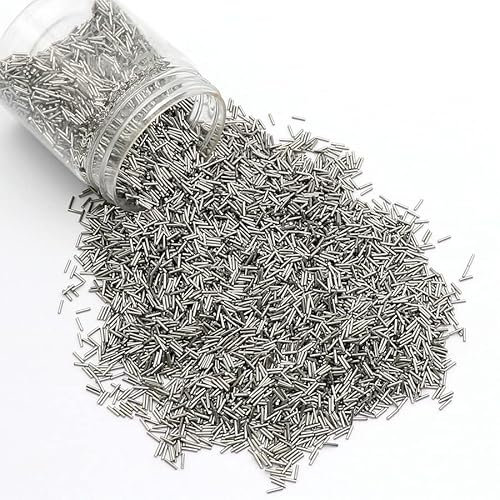 Broches de polissage magnétiques en acier inoxydable de 500 g - Pour polir les bijoux - Aiguilles de polissage rotatives (diamètre : 1 mm x 10 mm)