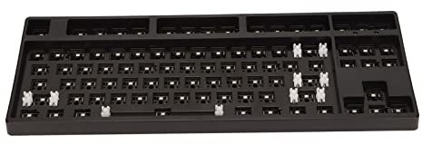 87 Key Mechanical Keyboard DIY Kit, 80% Layout Switch Hot Swap Custom Gaming Keyboard for PC (Black)